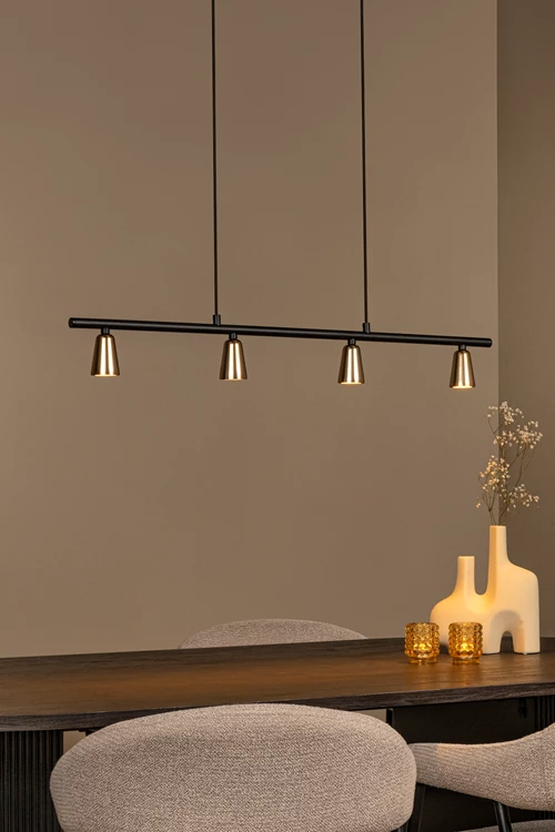 Lucide TIANA - Pendant light - 4xGU10 - Champagne Color | Essential - atmosphere 1